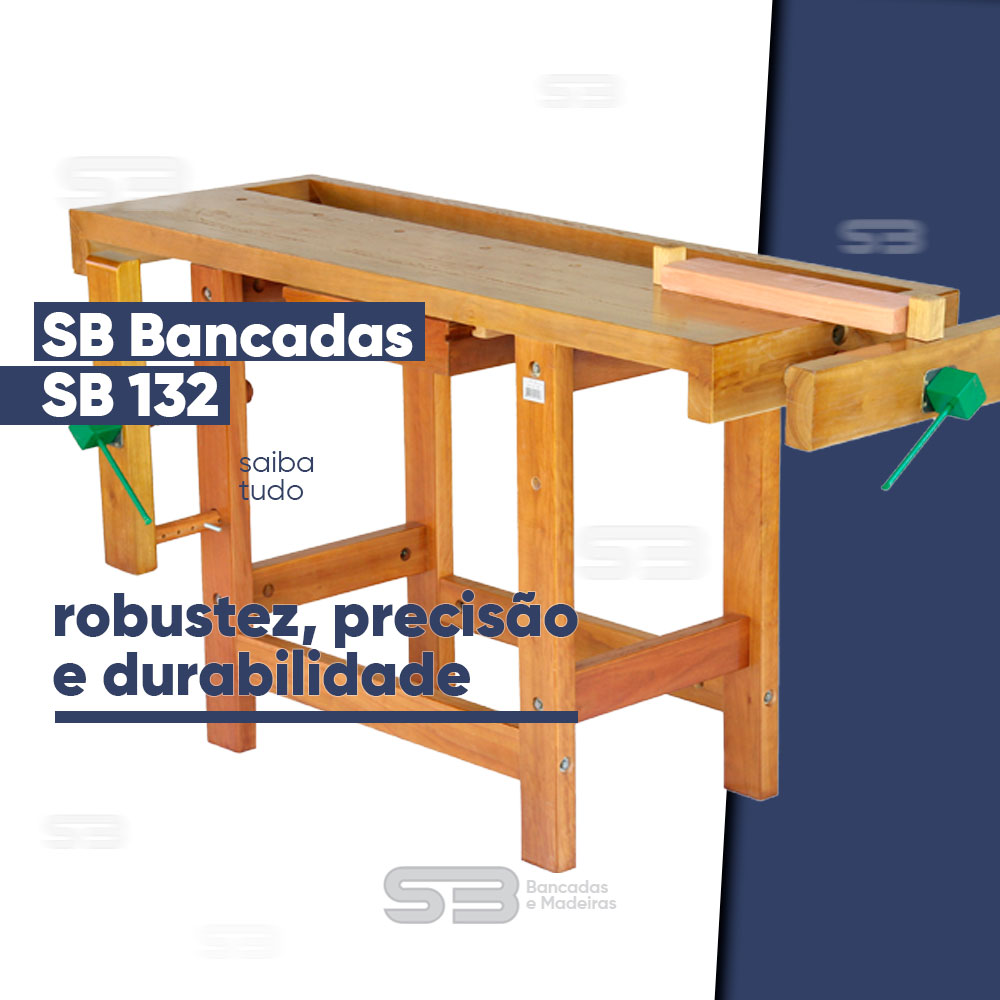 Bancada para marceneiro sb-132: robustez, precisão e durabilidade para o trabalho profissional