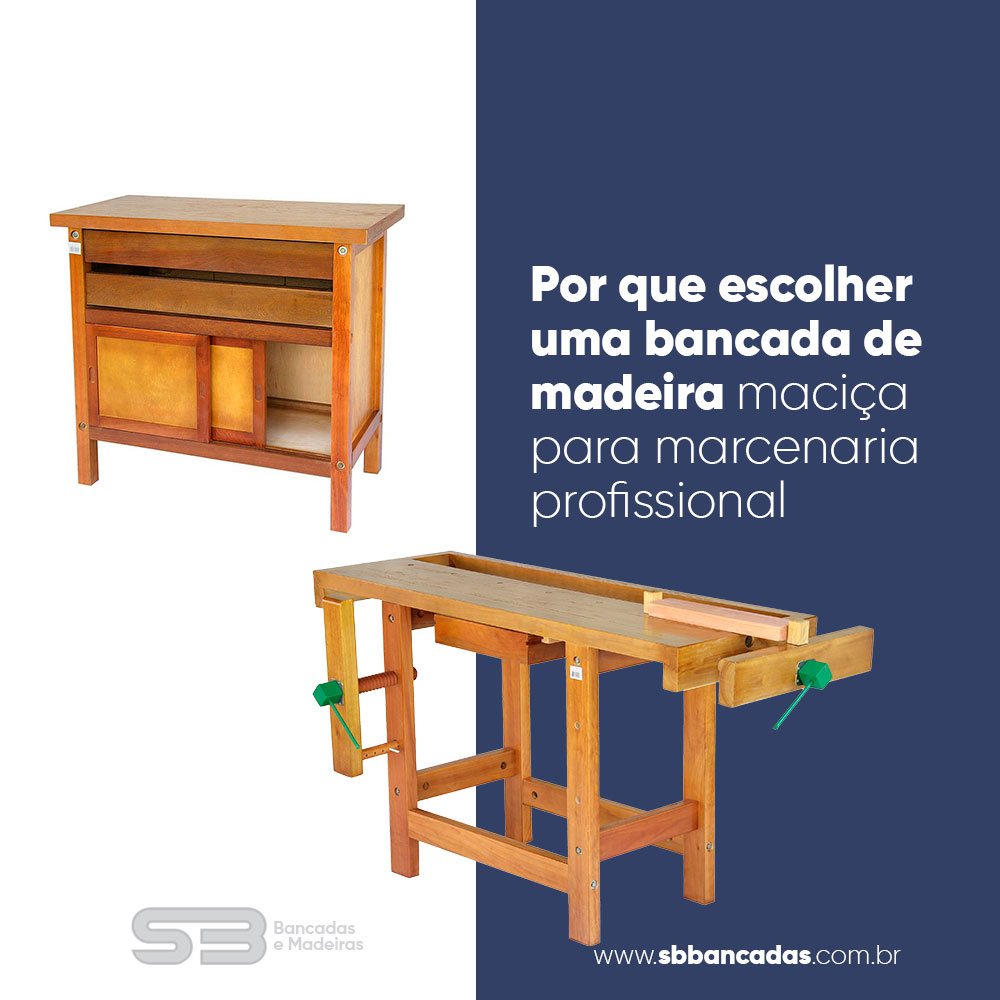 Por que escolher uma bancada de madeira maciça para marcenaria profissional