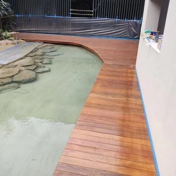 DECK DE CUMARÚ CHAMPANHE  EXTRA 14,5 CM LARG - PEÇAS DE 1,80MT (Valor por M2)