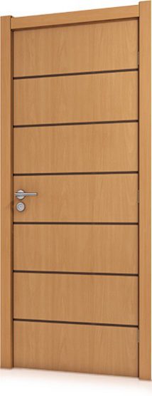 Folha de Porta  Frisada Semi-Sólida 2,10x0,90