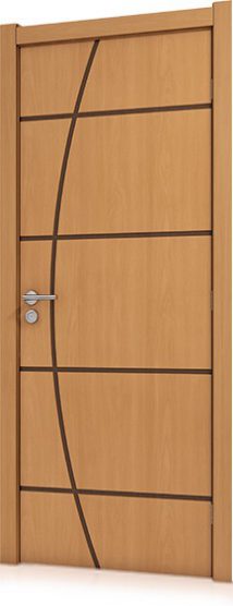 Folha de Porta  Frisada Semi-Sólida 2,10x0,80   