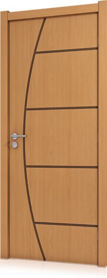 Folha de Porta  Frisada Semi-Sólida 2,10x0,80    