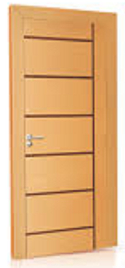 Folha de Porta  Frisada Sólida 2,10x0,80  